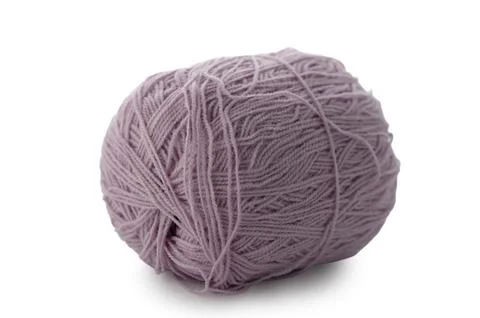 Soft lavender yarn resting gently, waiting to be transformed into cozy crea.. 库存照片