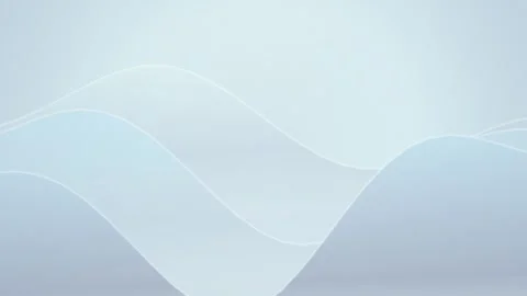 Soft layered blue and white wave-like forms gently undulate Stock Footage 340831572