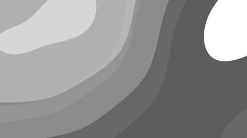 Soft layered gray shapes create a flowing abstract background with smooth gra Stock Illustration