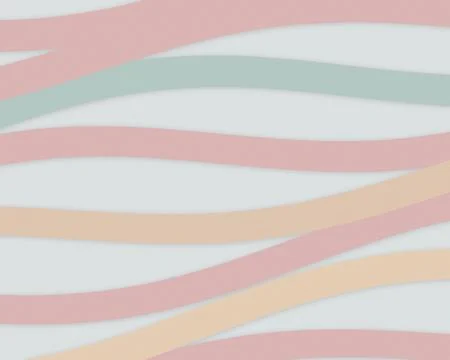 Soft layered waves in blush, sage, and cream create a calm abstract backdro.. Stock Illustration