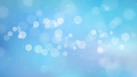 Soft Light Blue Bokeh Background with Floating Particles Stock Footage 336713555