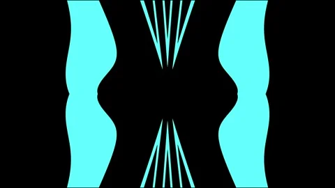 Soft light blue feathered waves flow in a gentle hypnotic motion Stock-Footage 333278147