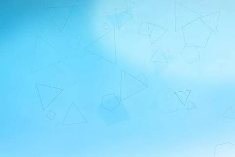 Soft light blue gradient backdrop with subtle outlined geometric shapes cre.. 스톡 일러스트