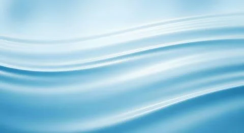 Soft light blue wavy abstract background with smooth flowing lines and gent.. Stock Illustration