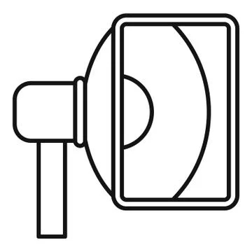 Soft light box icon, outline style Stock Illustration