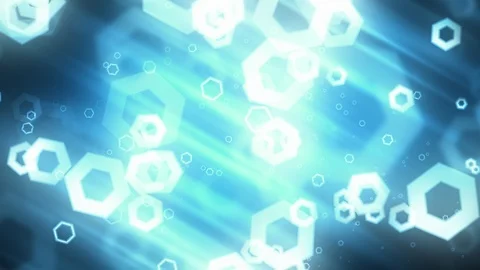Soft Light Corporate Hexagons Stock Footage 97895157