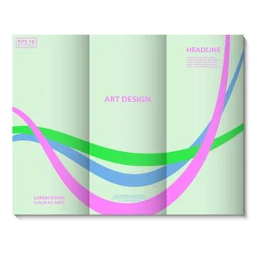 Soft light green with violet, blue and green lines vector background template Stock Illustration