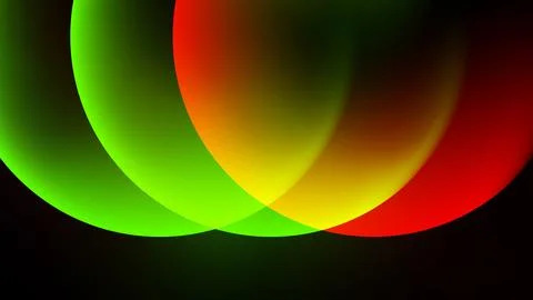 Soft light orbs on black backdrop, widescreen vector background イラスト素材