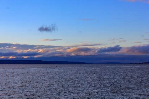 Soft light over sea Stock Photos