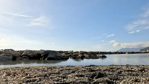 Soft Light Over the Silent Sea Stock Footage 337856278