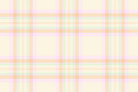 Soft, light plaid pattern featuring pastel colors. A versatile, woven fabric  Stock Illustration