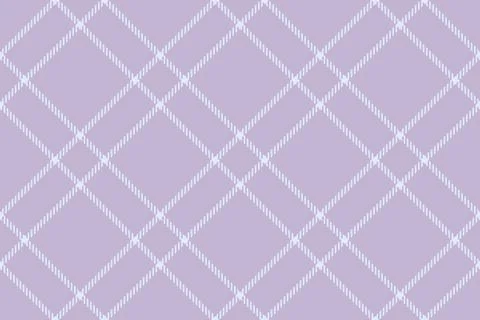 Soft, light purple plaid pattern. Seamless diagonal check background for te.. Stock Illustration