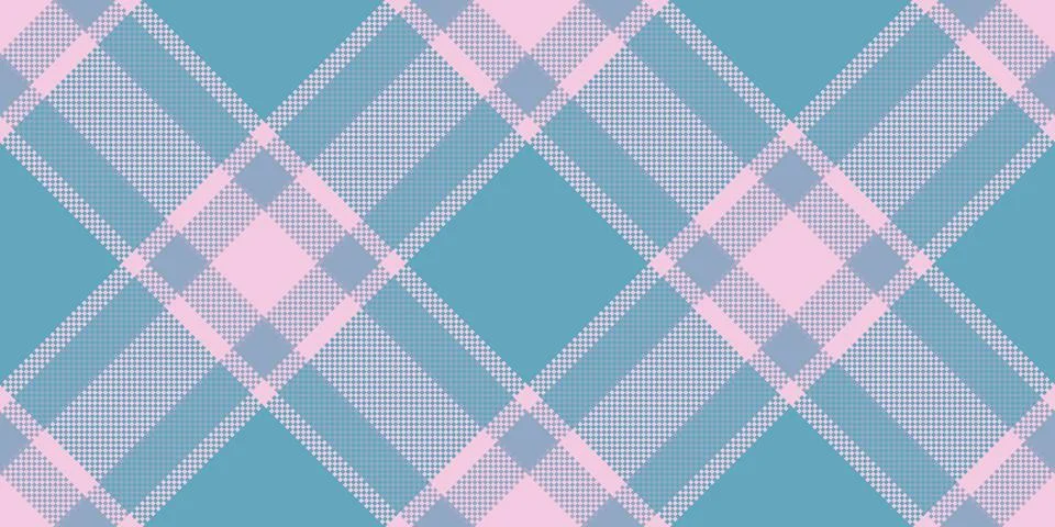 Soft, light tartan pattern in calming blue and pink hues. Seamless texture id 스톡 일러스트