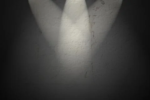 A soft light on the wall Stock Photos