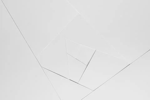 Soft light white abstract geometric background with flat spaces, corners and  스톡 사진
