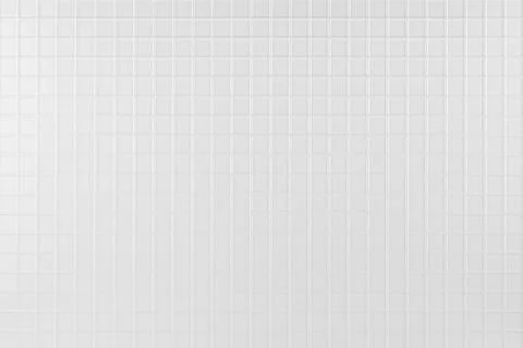 Soft light white abstract white tiny square ceramic tiles texture, background Foto stock