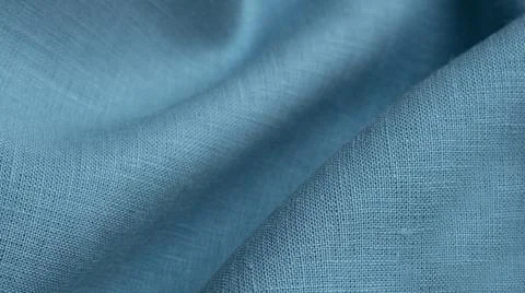 Soft linen blue fabric texture Stock Photos