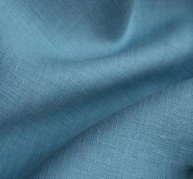 Soft linen blue fabric texture Stock Photos