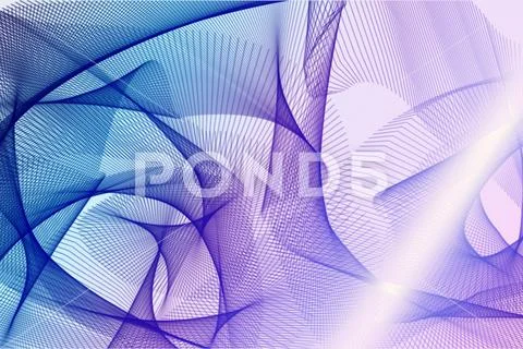 Soft Luminous Line Abstract Background With Flowing Motion PSD Template
