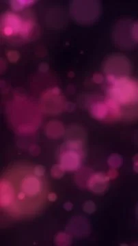 Soft Magenta Bokeh Light Circles Abstract Pink Floating Particle Background Stock Illustration