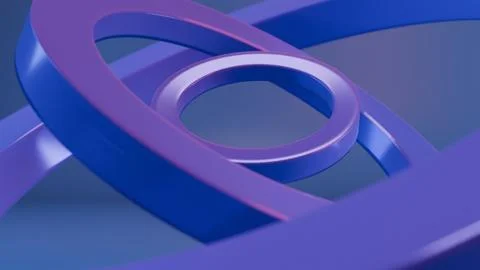 Soft Matte rings in Blue Background Stock Illustration