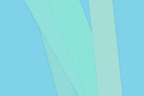 Soft mint and turquoise layered shapes create a calm, modern abstract desig.. Stock Illustration