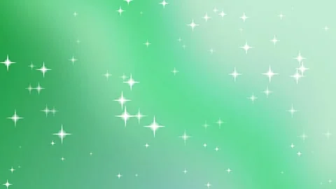 Soft Mint Green Gradient Background with Magical Sparkling Stars Video stock 337516172