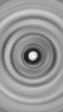 Soft monochrome concentric ripples forming a hypnotic radial tunnel, abstra.. Stockillustratie