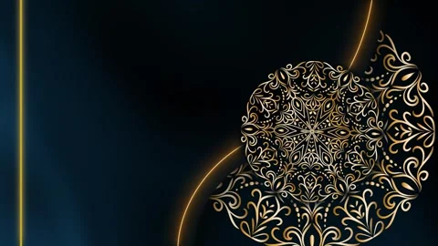 Soft Motion Loop Nebula Core Mandala Ramadan Background Stock Footage 327722649