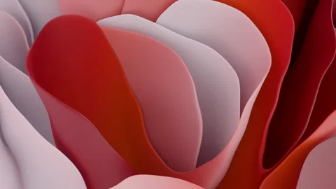 Soft multi-layered shapes sway smoothly Video stock 332872052