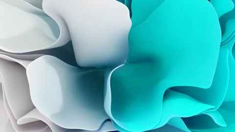 Soft multi-layered shapes sway smoothly Video stock 332873089