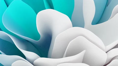 Soft multi-layered shapes sway smoothly 스톡 동영상 332873177