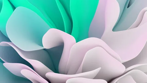 Soft multi-layered shapes sway smoothly Video stock 332873366