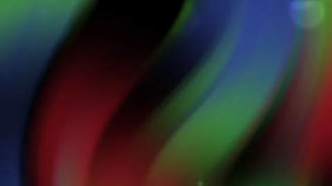 Soft Multicolor Curves With Floating Bokeh and Star Flares Video stock 338386991