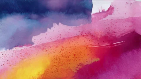 Soft Multicolor Watercolor Grunge Background Seamless Loop Vídeos de archivo 328306739
