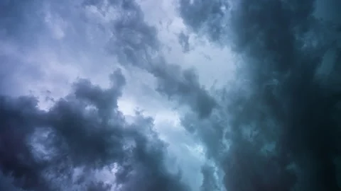 Soft natural cloudscape seamless loop with peaceful motion Stock Footage 345616297