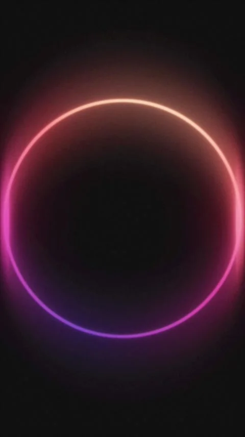 Soft Neon Gradient Ring Stock Footage 340460810