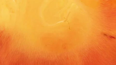 Soft orange colors, abstract composition. Acrylic texture with marble pattern Stock Photos