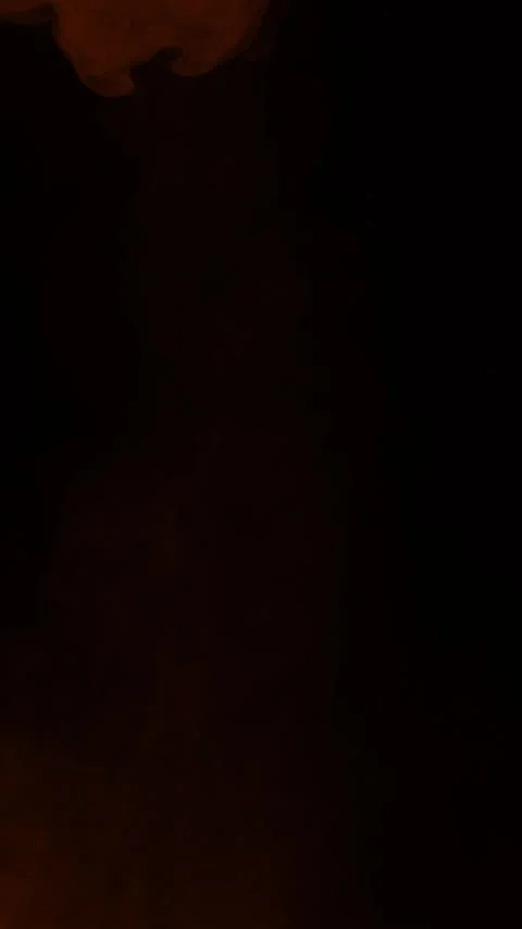 Soft orange ember fog element on black background, vertical format Stock Footage 340131578