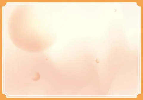 Soft orange gradient background with abstract floating orbs and decorative .. Stock Illustration