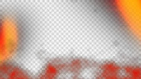Soft orange light leak overlay isolated on transparent background. Subtle a.. Stock Illustration