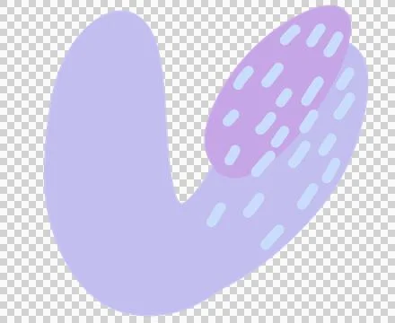 Soft organic shape blob pastel form elements for decoration illustration Stock Illustration