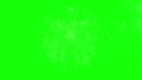 Soft Out-of-Focus White Bokeh Particles drifting on Green Screen Видео 337634913