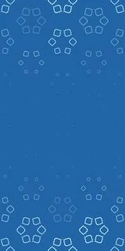 Soft outlined bubble clusters float near the edges of a calm blue gradient,.. Stock Illustration