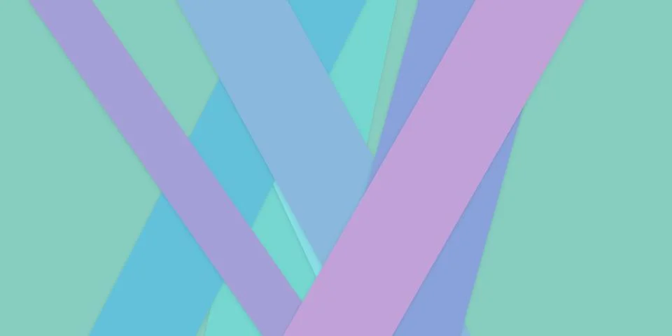 Soft overlapping diagonal bands create a calm pastel composition in turquoi.. Stock Illustration