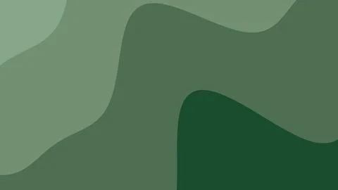 Soft overlapping green shapes create an abstract landscape with smooth curves 스톡 일러스트