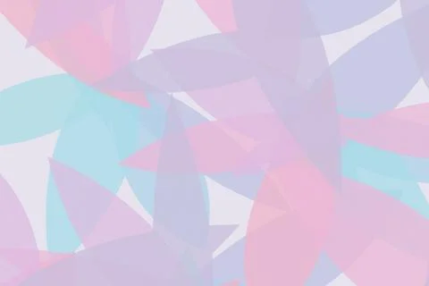 Soft overlapping polygons in lavender, pink, blue, and turquoise create a c.. Stock Illustration