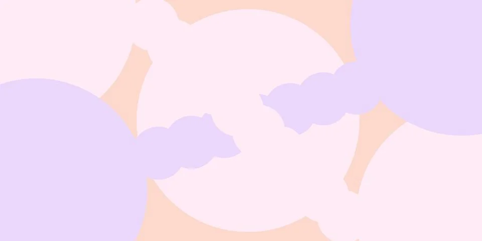 Soft Pastel Abstract Background with Overlapping Circles in Pink 스톡 일러스트