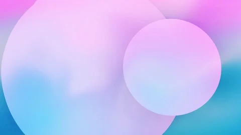 Soft Pastel Abstract Circles in Dreamlike Gradient Fantasy Art Design Stock Footage 341919853