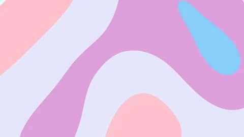 Soft pastel abstract composition featuring flowing shapes in pink peach laven Stock-Illustration